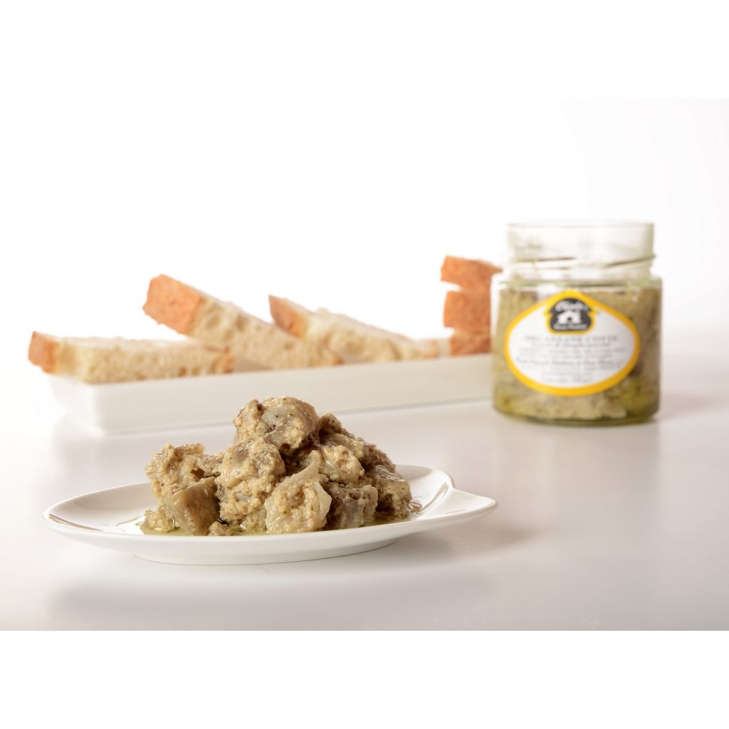 Melanzane cotte al Pat&eacute; di Porcini - Vaso di vetro da 212 ml