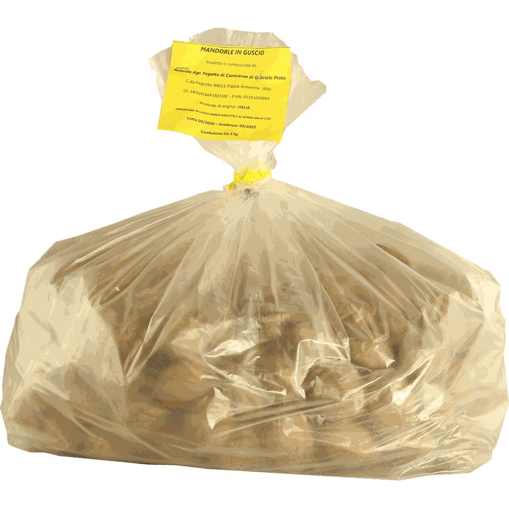 Mandorle in guscio - Categoria II Sacchetto da 2 Kg
