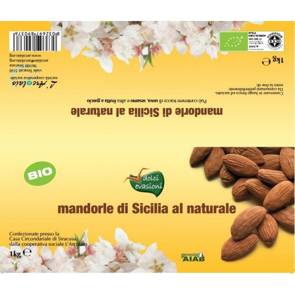 Mandorle di Sicilia sgusciate - 1 Kg