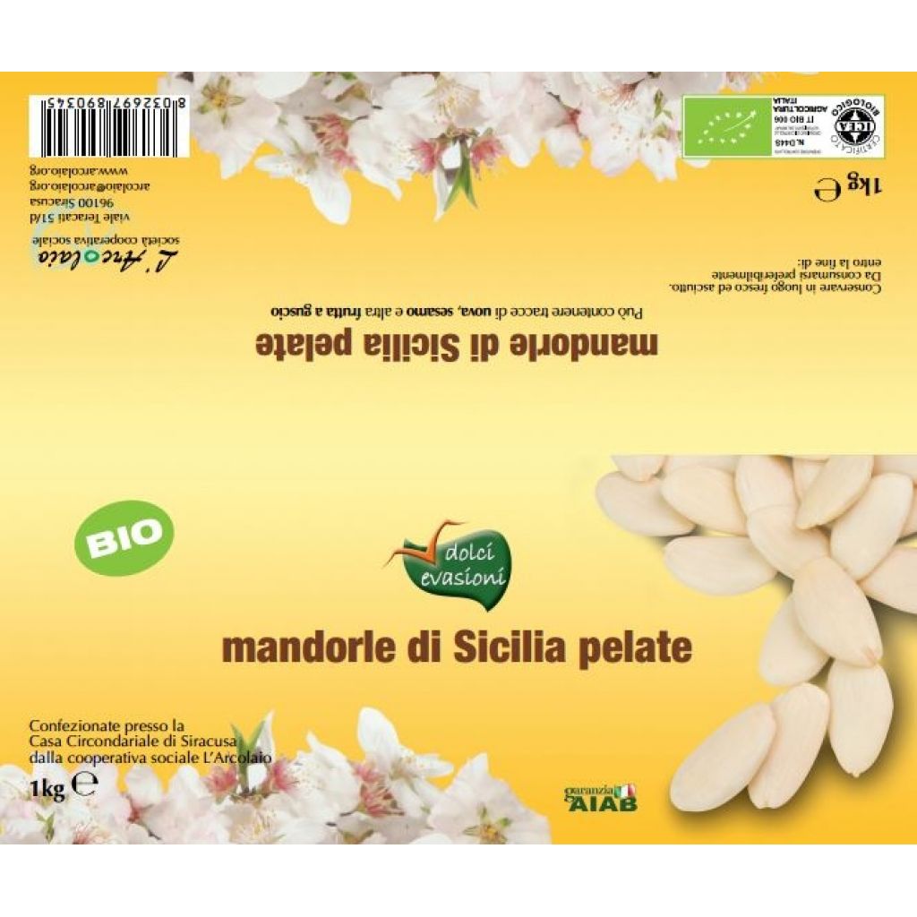Mandorle di Sicilia pelate - 1 Kg