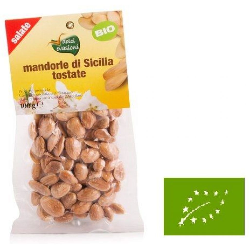 Mandorle di Sicilia tostate salate - 100 g