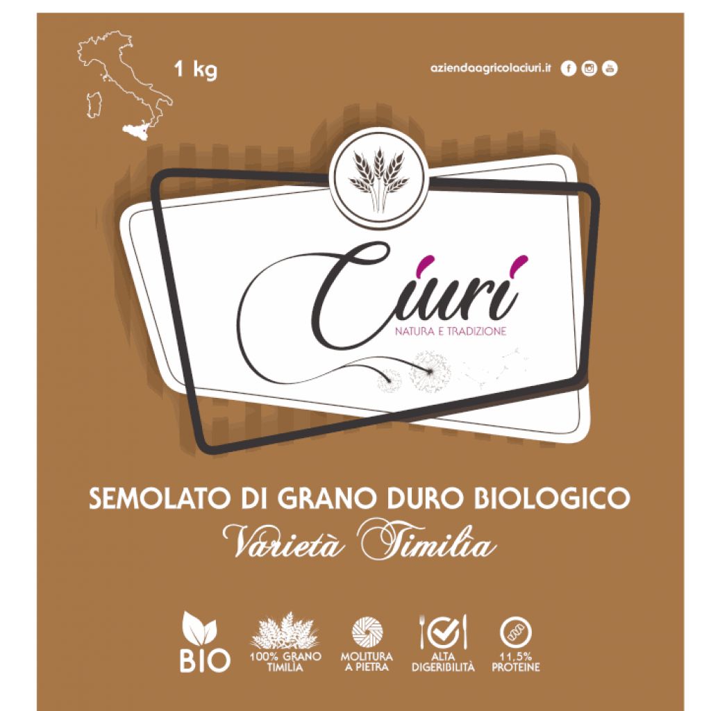 Semola di grano duro biologico - 1 Kg