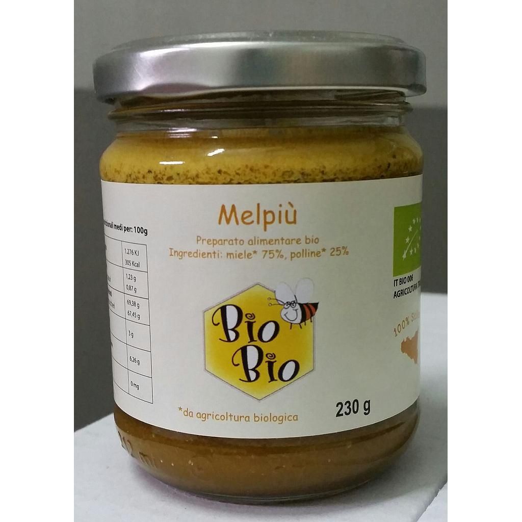 Melpi&ugrave; ( 75% miele 25% polline) vaso da 230 g