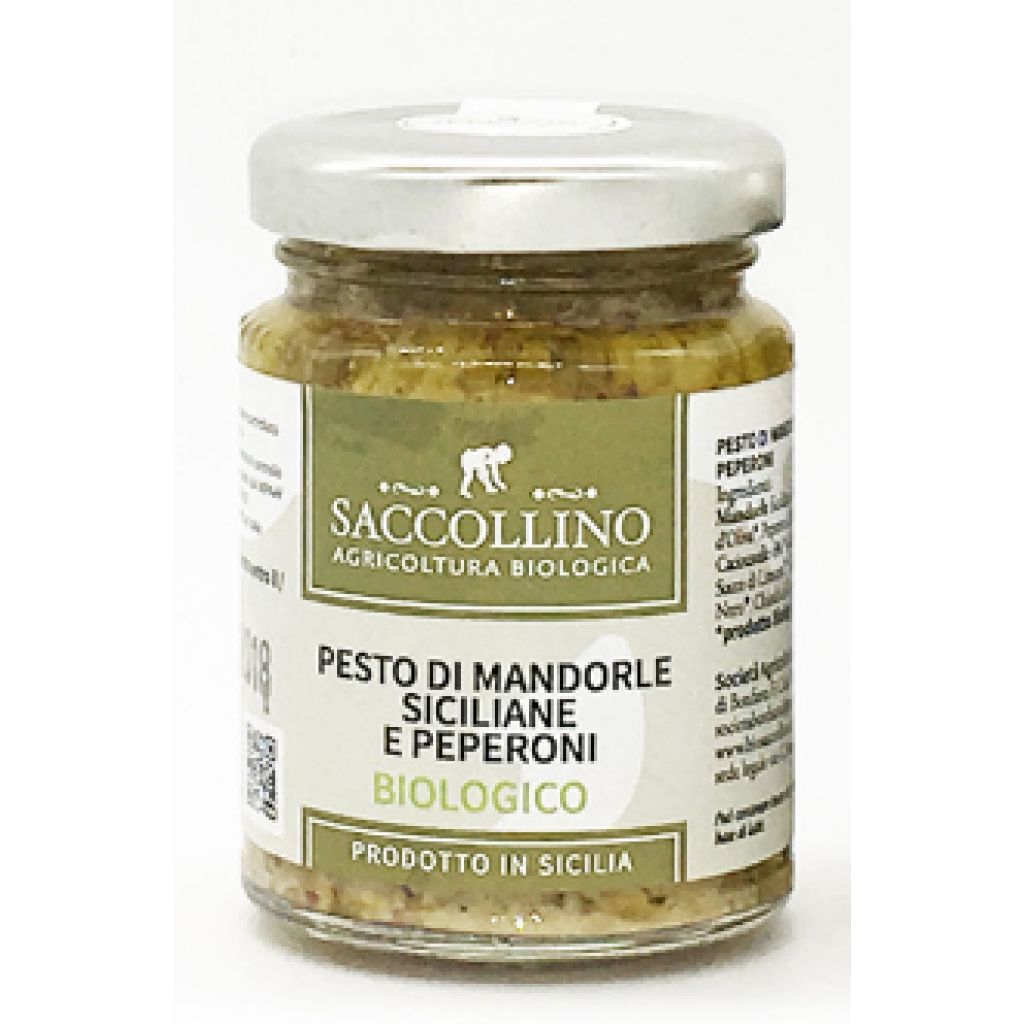 Pesto di mandorle e peperoni - 95 g