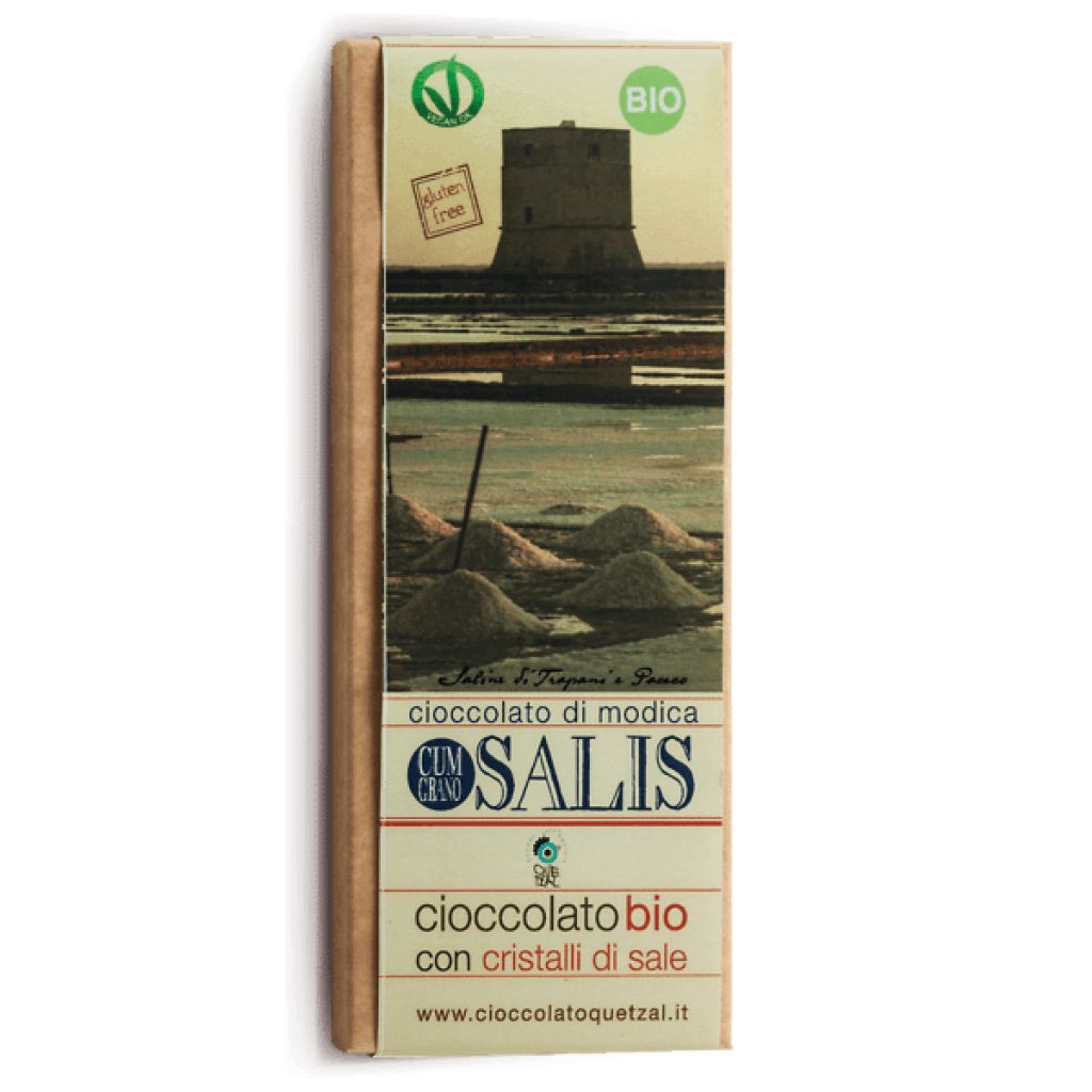 CUM GRANO SALIS - Cioccolata al sale 70% cacao BIO - 60 g