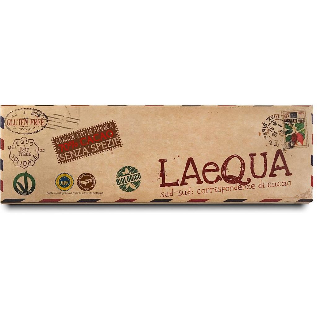 Cioccolata LAeQUA senza spezie 70% BIO - 60 g