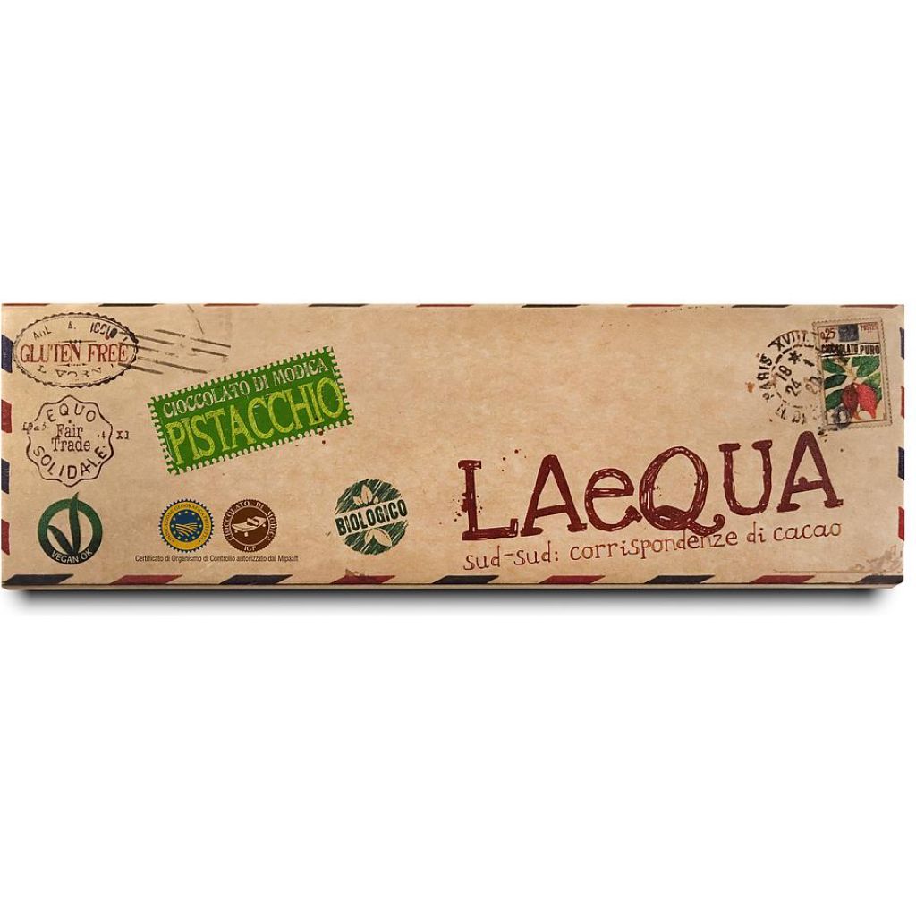 Cioccolata LAeQUA con pistacchi BIO - 60 g