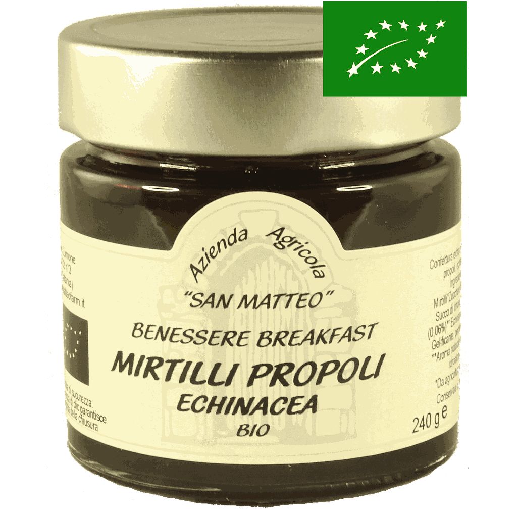 Confettura extra di Mirtilli Propoli Echinacea - 240 g