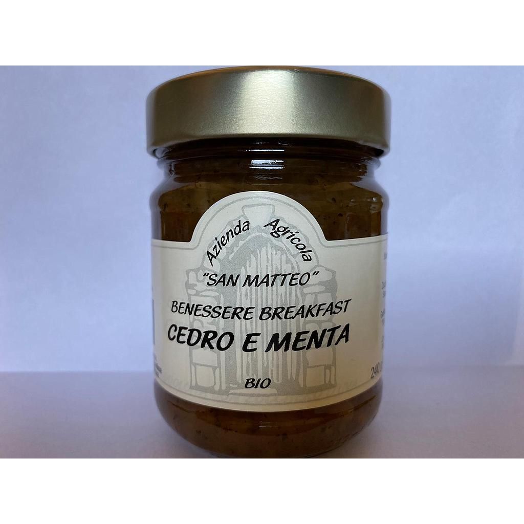 Marmellata di CEDRO e MENTA vaso da 240 gr