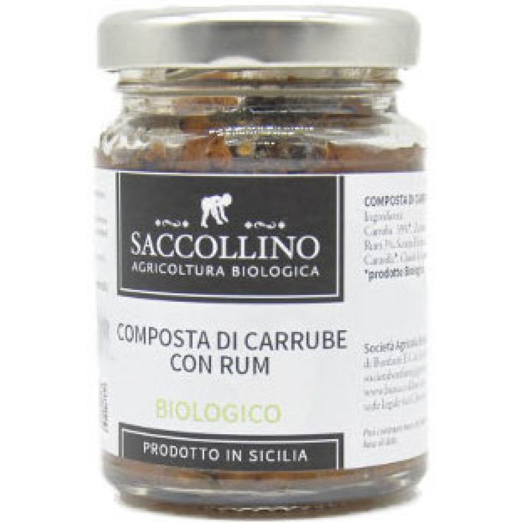 Composta carrube e rum vaso da 95gr