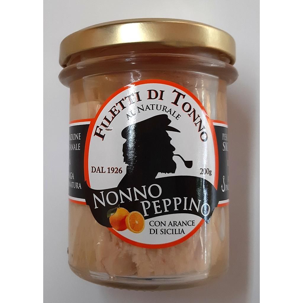 Tonno Alalunga al naturale con arance di Sicilia - 200 g