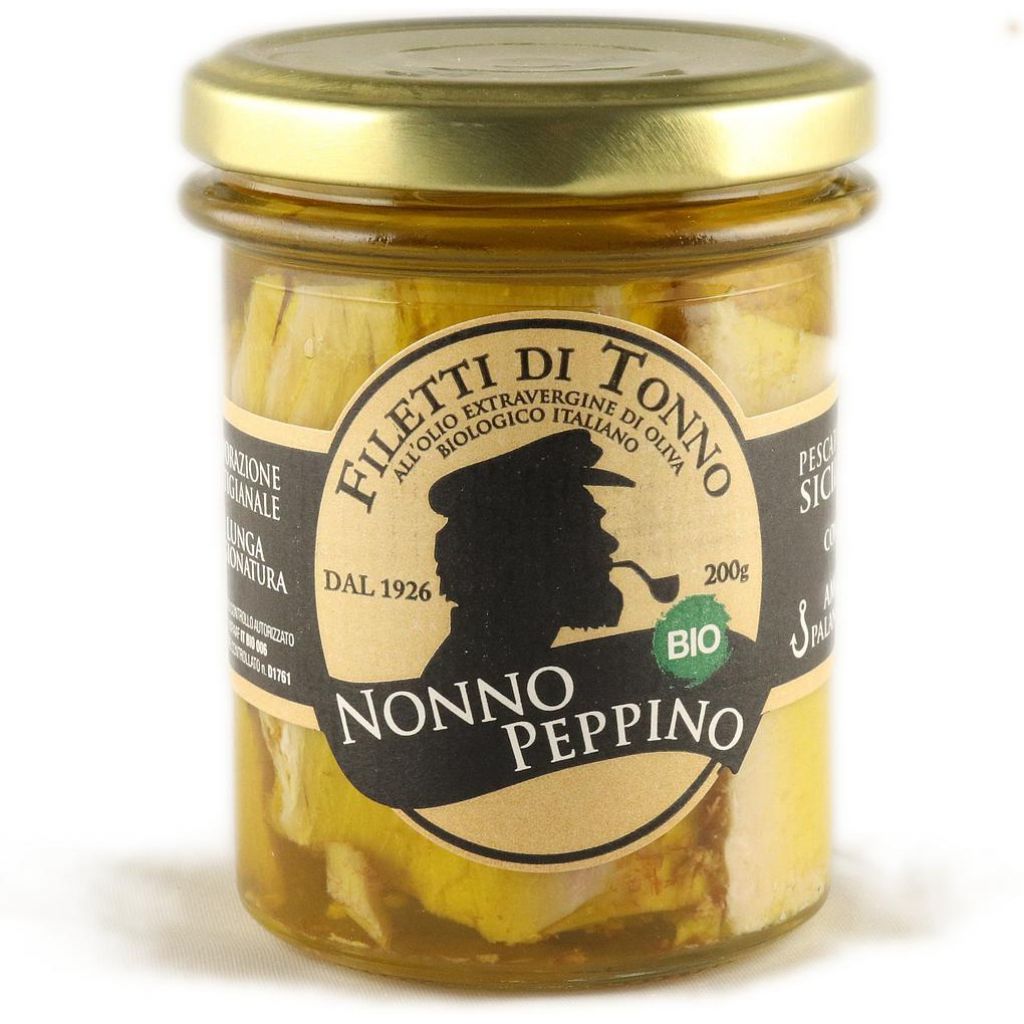 Filetti di Tonno Alalunga all&acute;olio EVO biologico - 200 g