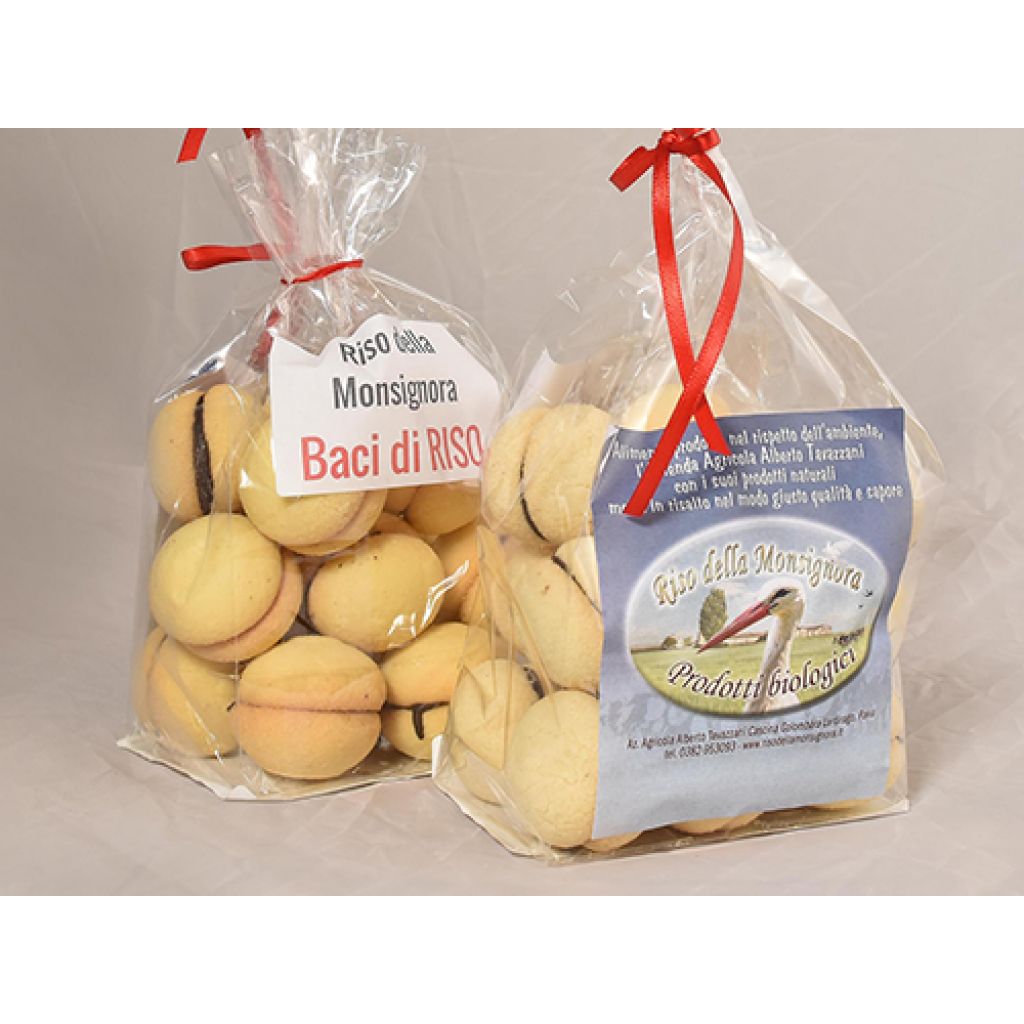 Baci di riso con farina semi integrale da 150 gr
