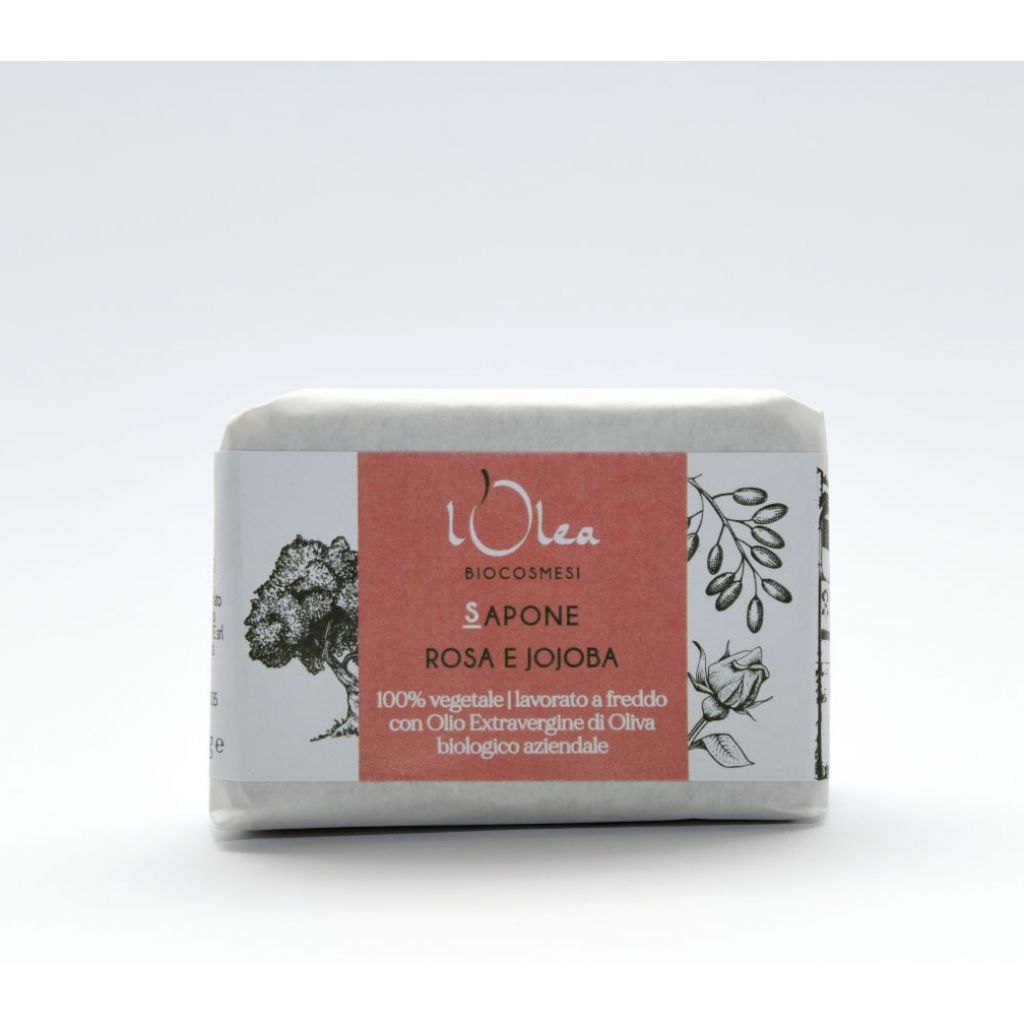 SAPONE BIOLOGICO ROSA E JOJOBA 100 GR