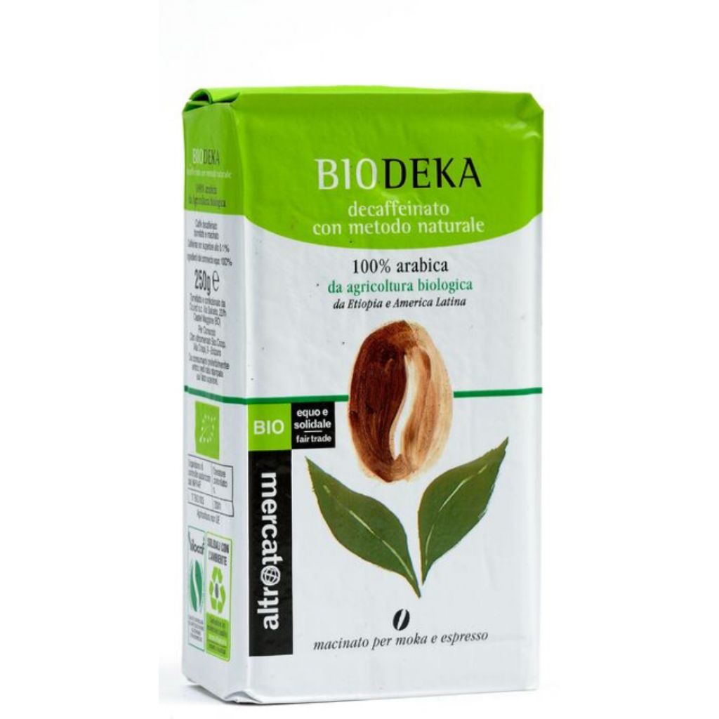 Biodeka 100% arabica moka e espresso